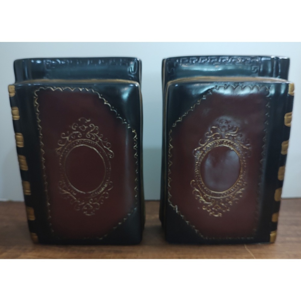 Pair Of Austin Sculpture Books Bookends Antique Style Study Decor B17